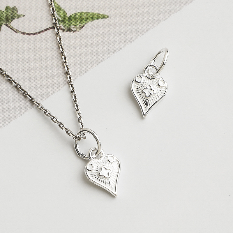 925 Silver Pendant Heart Charm - Jewelry Making In La review and price