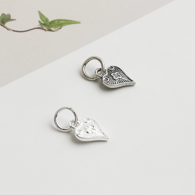 925 Silver Pendant Heart Charm - Jewelry Making In La review and price