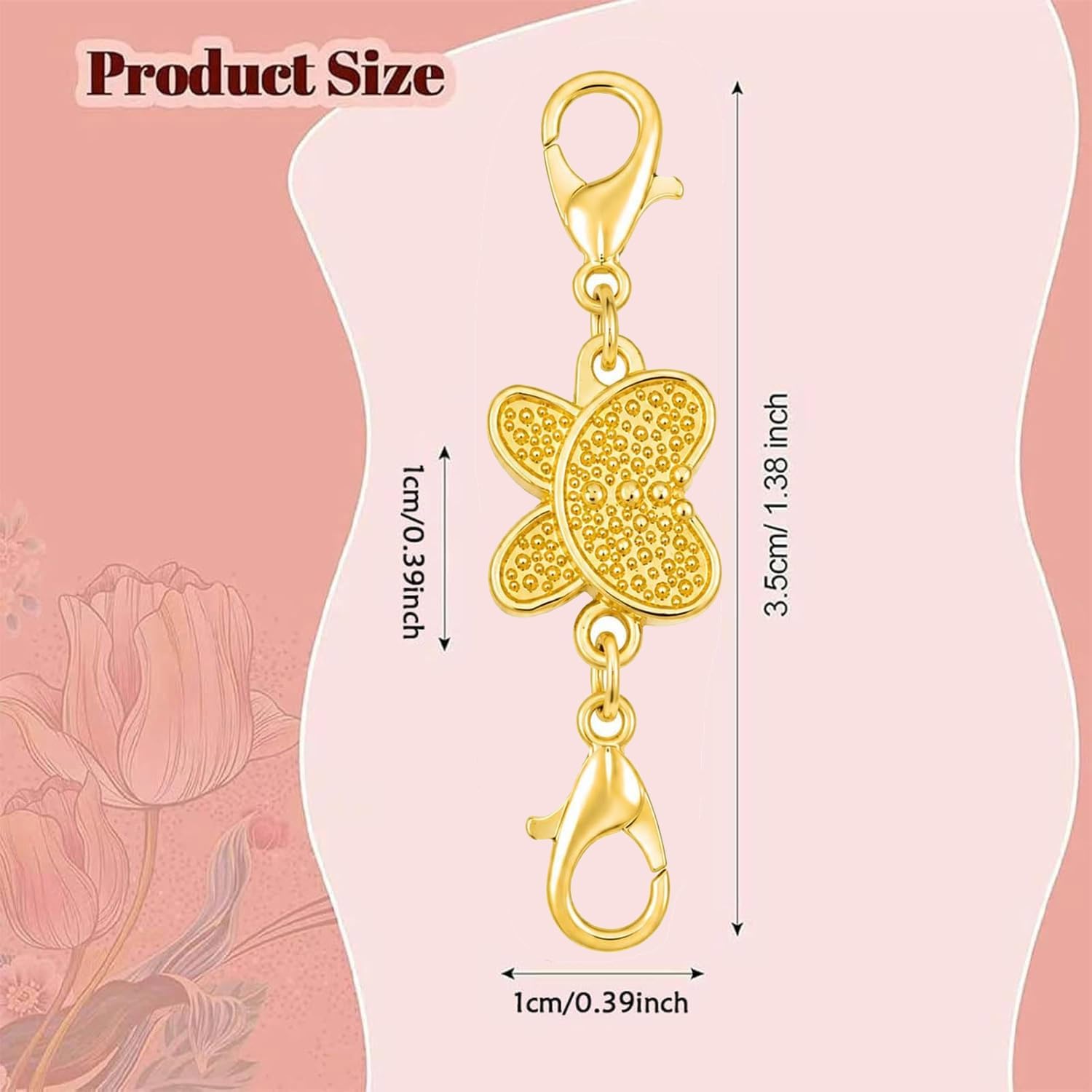 Butterfly Magnetic Necklace Cl - Lobster Clasp Silver review and price